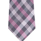 Michael Kors Men's Spectrum Plaid Tie Pink Size Regular