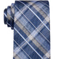 Michael Kors Men's Classic Design Plaid Tie Blue Size Regular