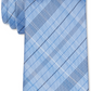 Calvin Klein Men's Diffuse Shadow Plaid Slim Tie Blue One Size