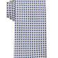 Calvin Klein Men's High Rise Slim Grid Silk Tie Blue Size Regular