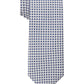 Calvin Klein Men's High Rise Slim Grid Silk Tie Blue Size Regular
