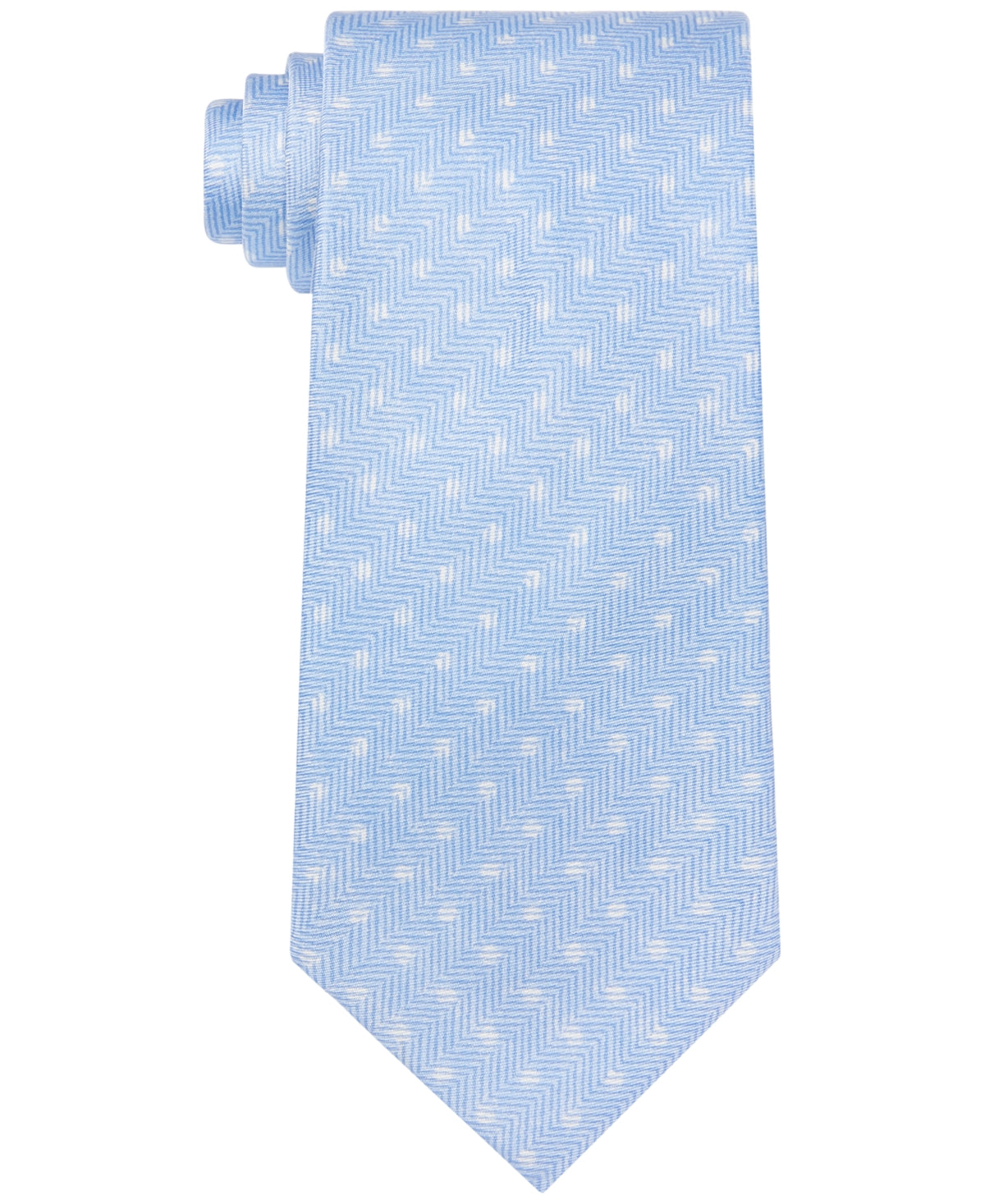 Michael Kors Men's Textured Dot Print Neck Tie Blue Size Regular