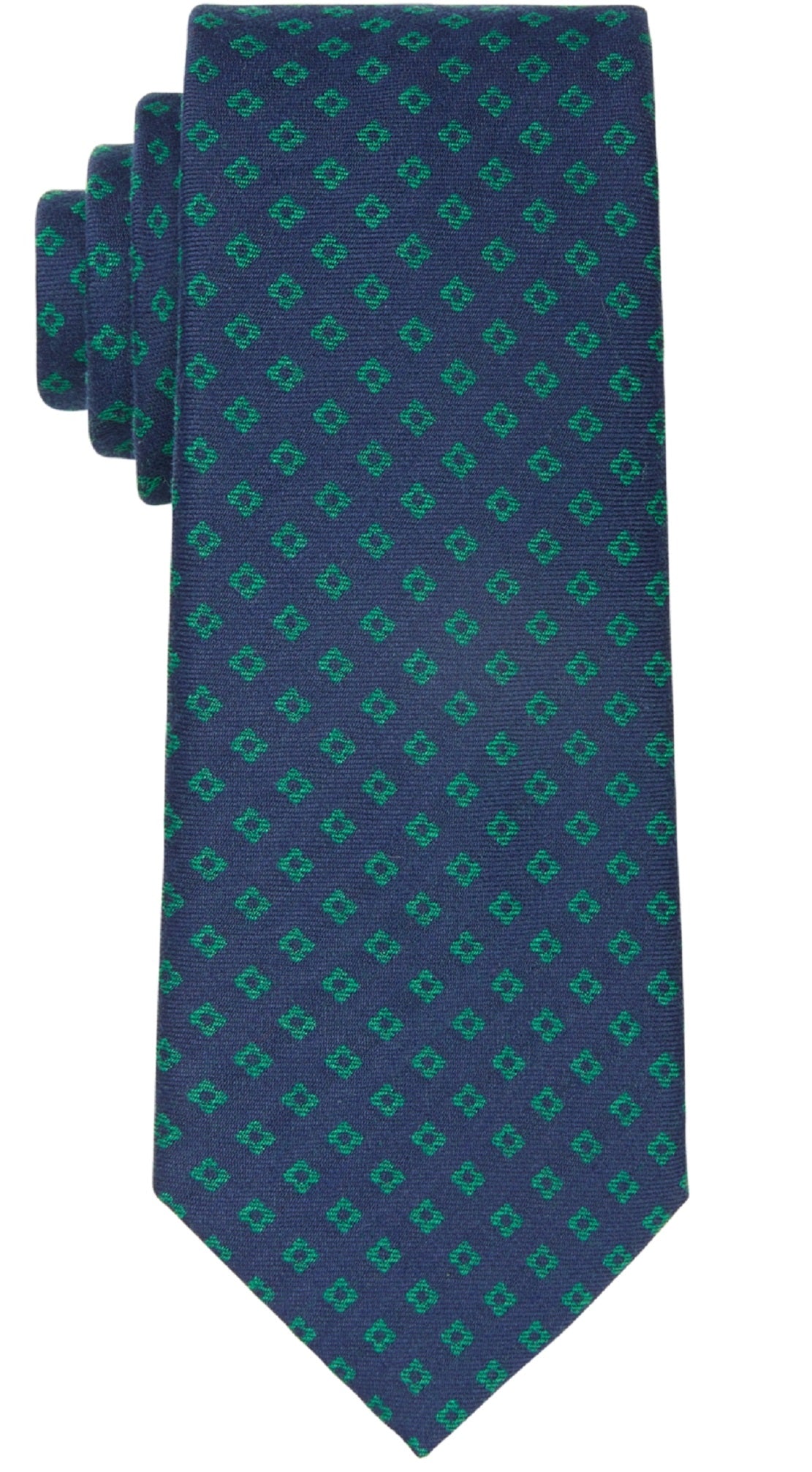 Tommy Hilfiger Men's Clean Neat Tie Green Size Regular