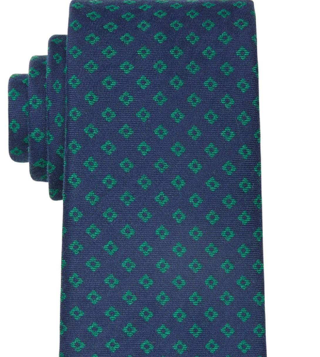 Tommy Hilfiger Men's Clean Neat Tie Green Size Regular
