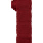 Tommy Hilfiger Men's Solid Stripe Knit Tie Red Size Regular
