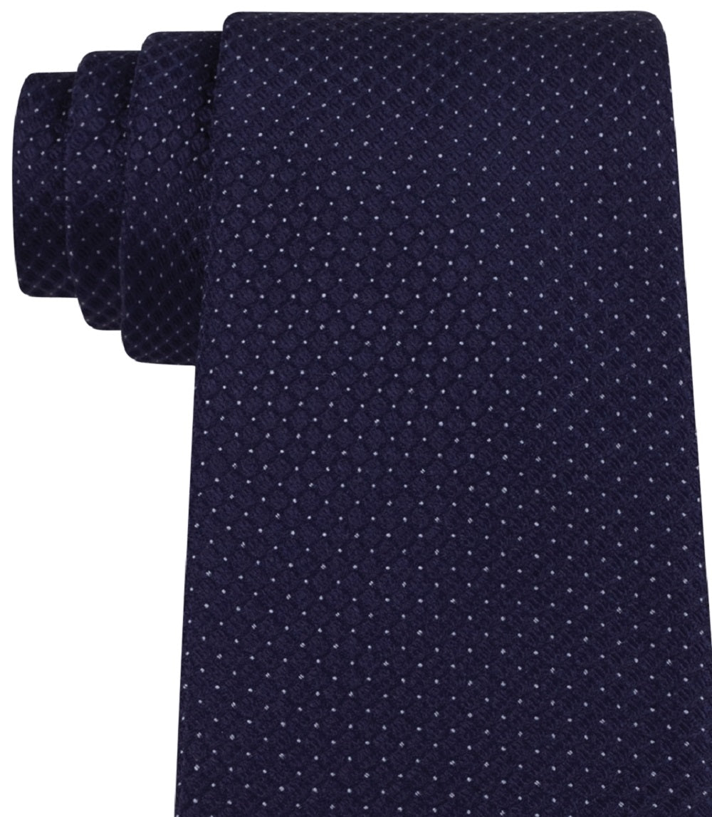Calvin Klein Men's Micro Solid Tie Blue Size Regular