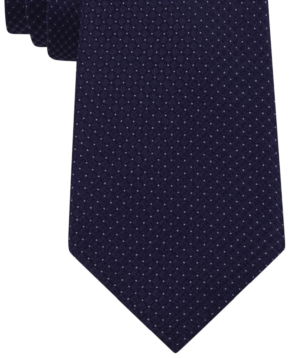 Calvin Klein Men's Micro Solid Tie Blue Size Regular