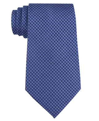 Calvin Klein Men's Micro Solid Tie Blue Size Regular