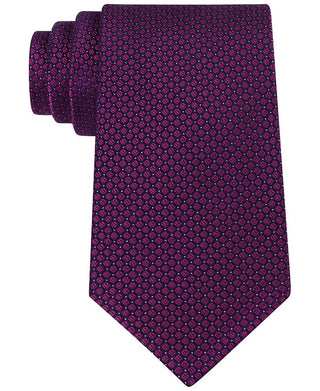 Calvin Klein Men's Micro Solid Tie Purple Size One Size