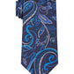 Michael Kors Men's Classic Paisley Tie Blue Size Regular