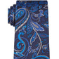 Michael Kors Men's Classic Paisley Tie Blue Size Regular