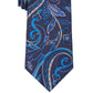 Michael Kors Men's Classic Paisley Tie Blue Size Regular