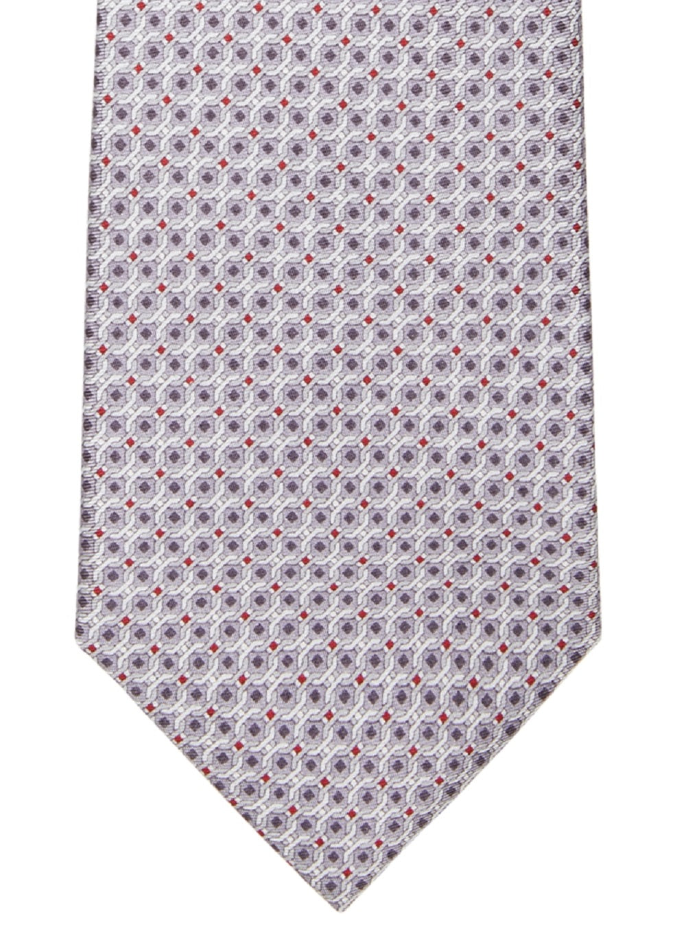 Michael Kors Men's Classic Linked Squares Tie Red Size Regular