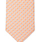 Michael Kors Men's Classic Shadow Square Tie Orange Size Regular