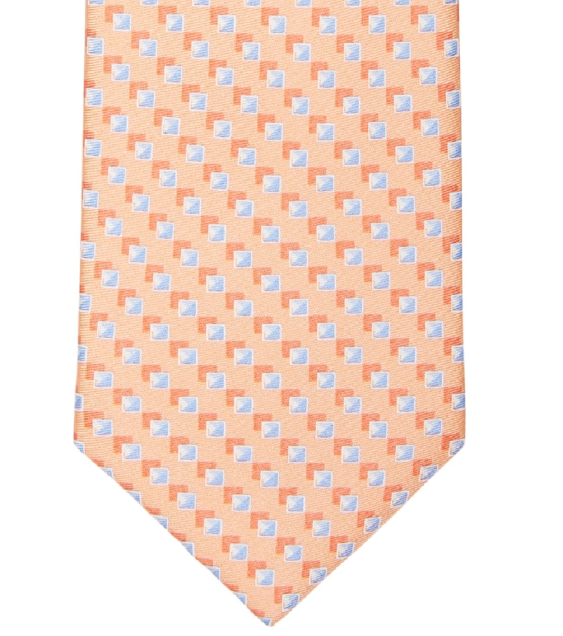 Michael Kors Men's Classic Shadow Square Tie Orange Size Regular