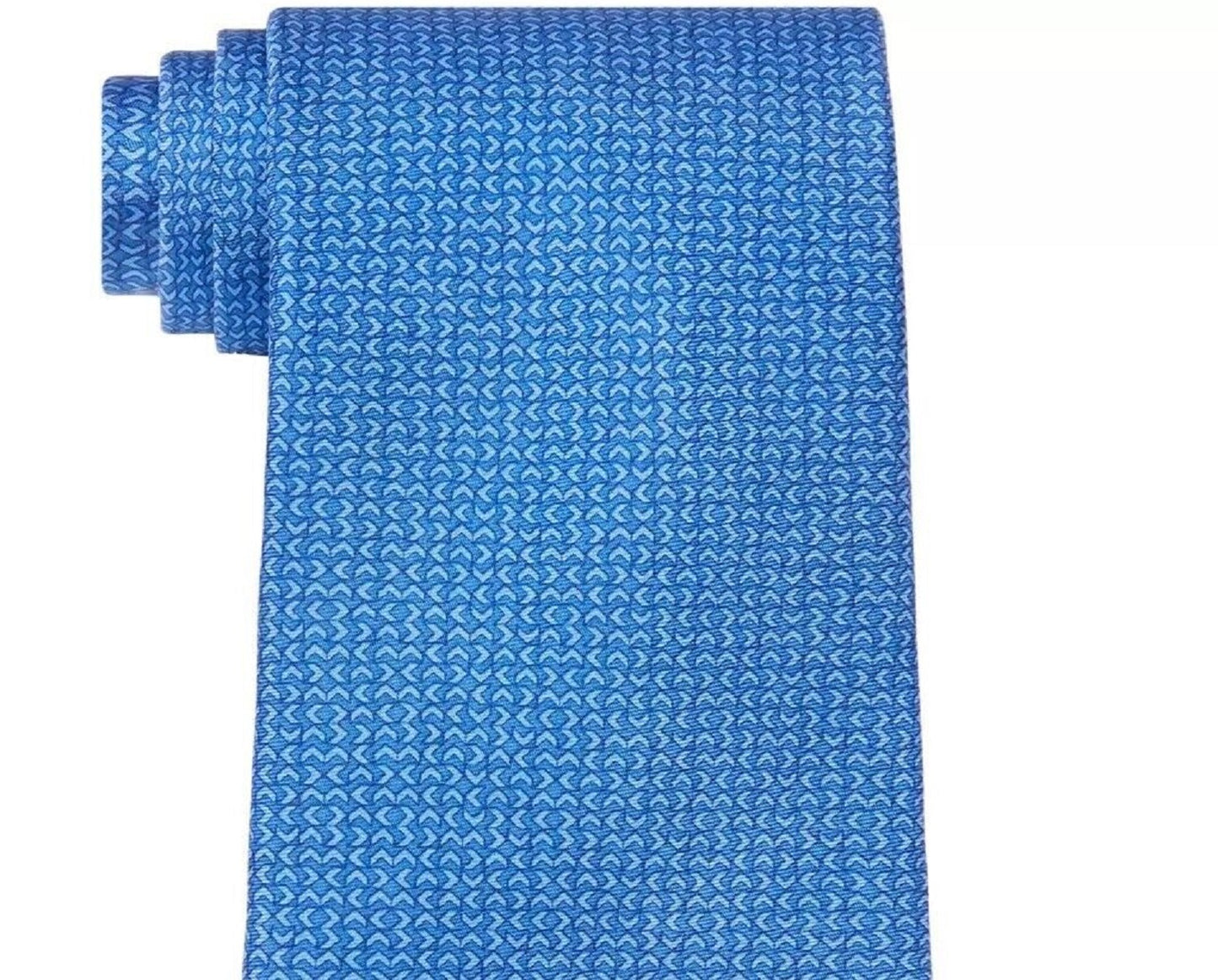 Michael Kors Men's Classic Tonal Geo Tie Blue Size Regular