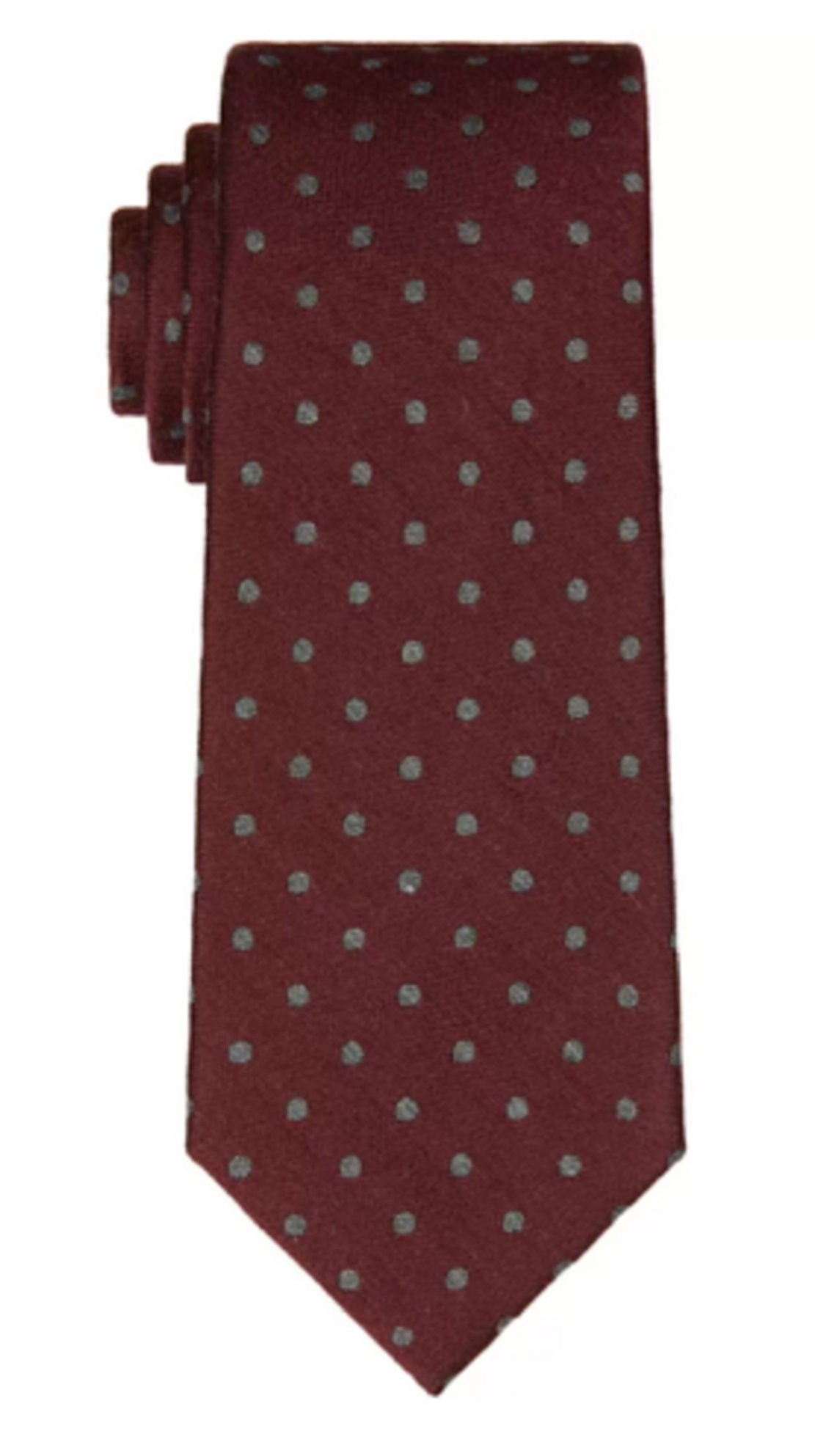 Michael Kors Men's Classic Dot Print Tie Red Size Regular