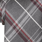 Michael Kors Men's Classic Railroad Plaid Tie Red Size Regular