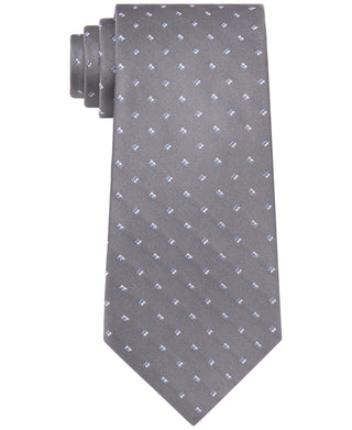 Michael Kors Men's Classic Pip Neat Tie Gray Size Regular