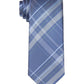 Calvin Klein Men's Pinpoint Grid Tie Blue One Size