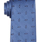 Calvin Klein Men's Saucer Slim Herringbone Geo Tie Blue Size Regular