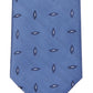 Calvin Klein Men's Saucer Slim Herringbone Geo Tie Blue Size Regular