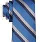 Tommy Hilfiger Men's Diagonally Striped Tie Blue Size Regular