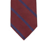Tommy Hilfiger Men's Classic Diagonal Striped Tie Red Size Regular