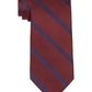 Tommy Hilfiger Men's Classic Diagonal Striped Tie Red Size Regular