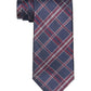 Tommy Hilfiger Men's Bold Leo Check Tie Red Size Regular