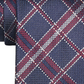 Tommy Hilfiger Men's Bold Leo Check Tie Red Size Regular