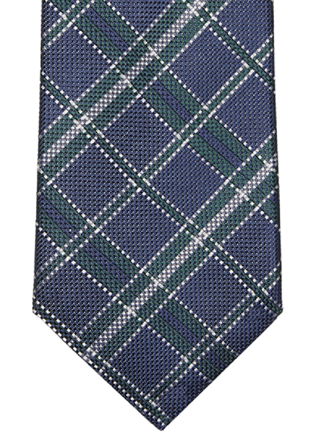 Tommy Hilfiger Men's Bold Leo Check Tie Green Size Regular
