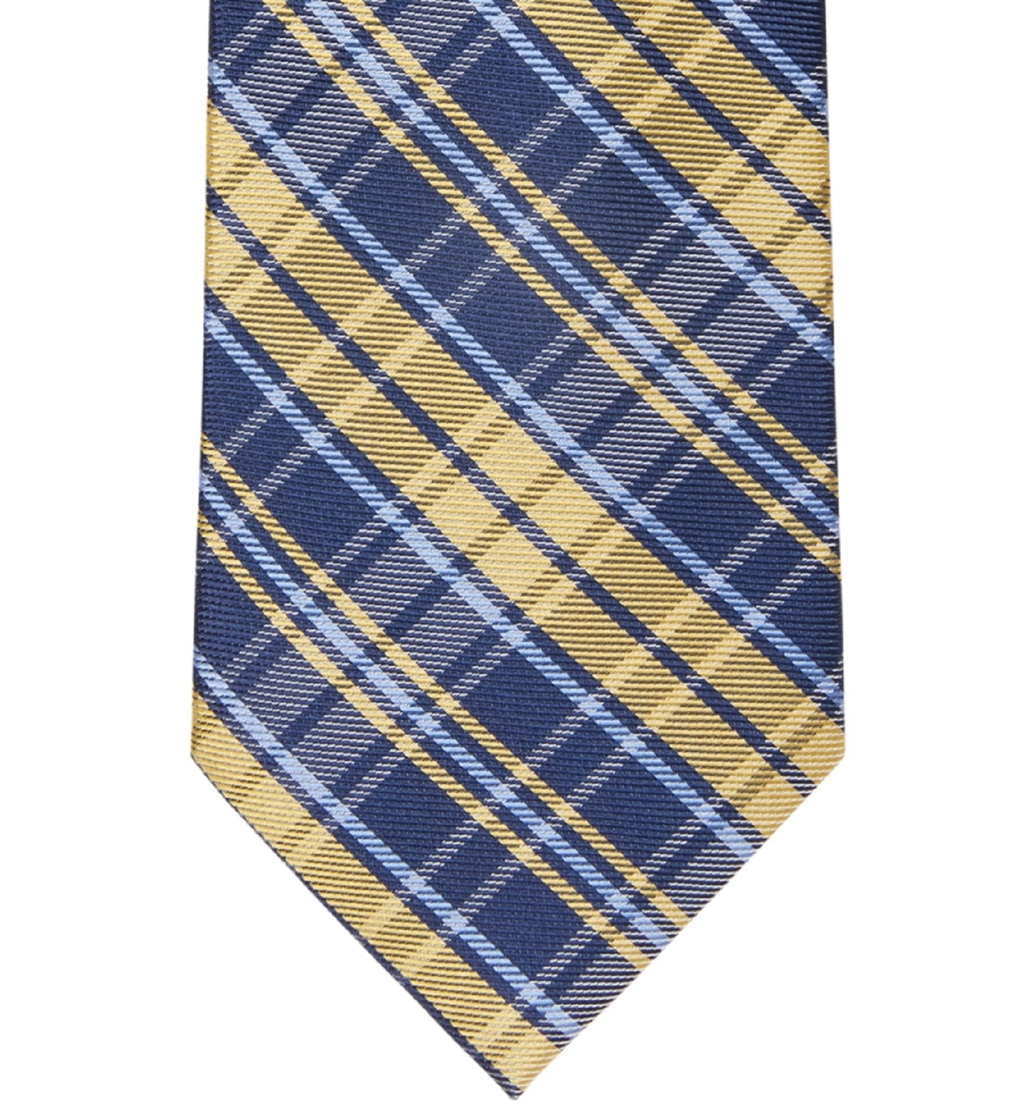 Tommy Hilfiger Men's Miami Check Tie Yellow Size Regular
