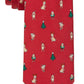 Tommy Hilfiger Men's Classic Holiday Dog & Tree Tie Red Size Regular