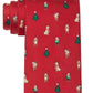 Tommy Hilfiger Men's Classic Holiday Dog & Tree Tie Red Size Regular