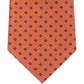 Tommy Hilfiger Men's Coreneat Ii Silk Print Neck Tie Orange Size Regular