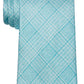 Michael Kors Men's Check Print Tie Green Size Regular