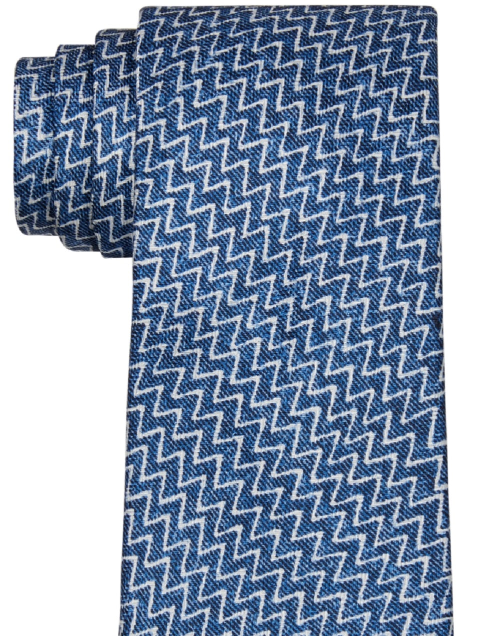 Michael Kors Men's Linear Print Tie Blue Size Regular