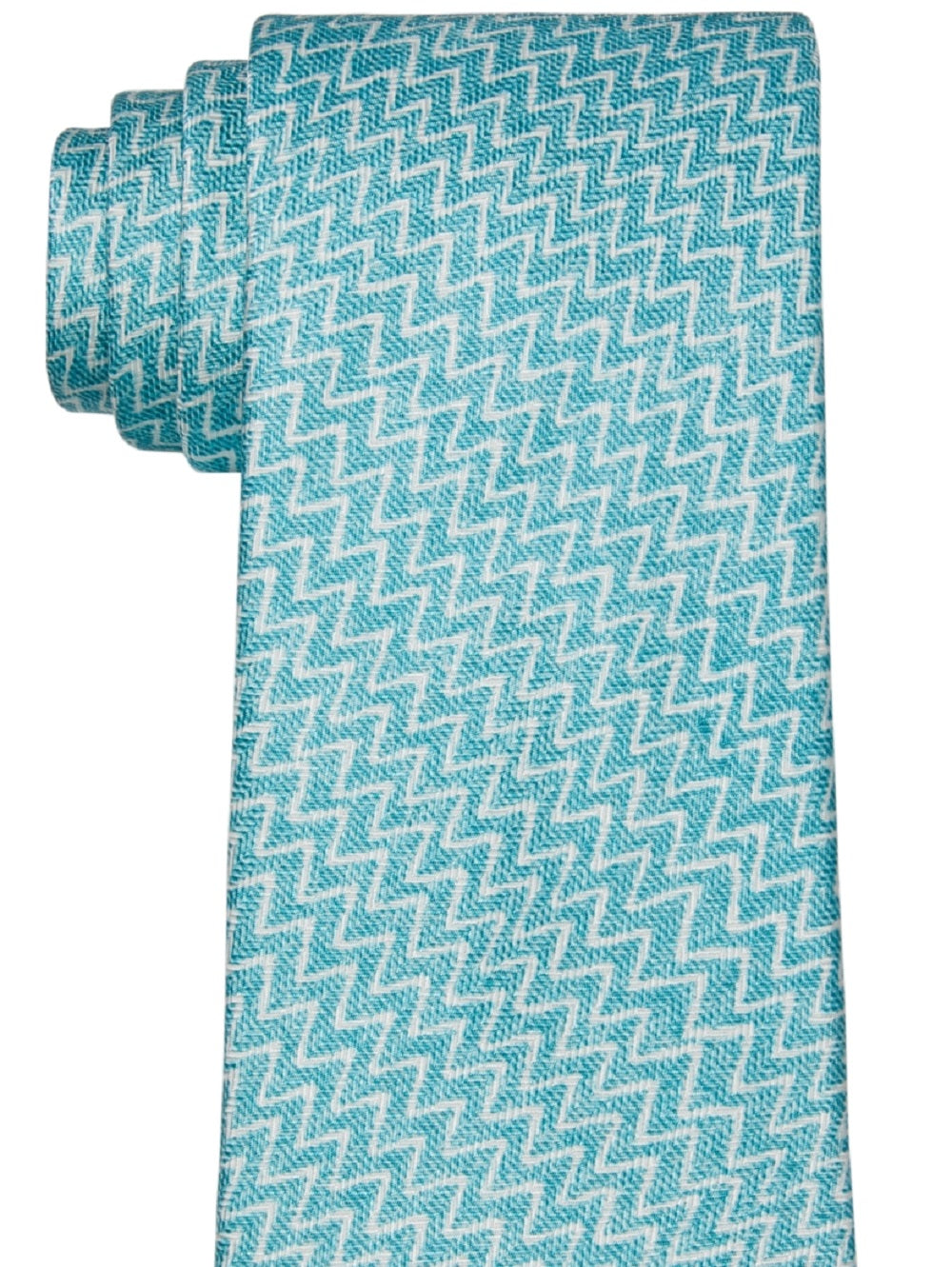 Michael Kors Men's Linear Print Tie Green Size Regular