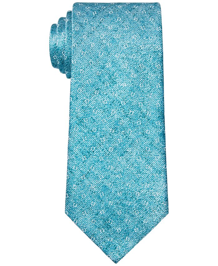 Michael Kors Men's Geometric Print Tie Blue Size One Size