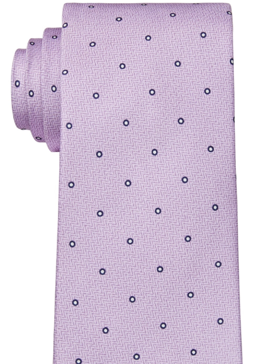 Michael Kors Men's Textured Circle Print Tie Purple Size Regular