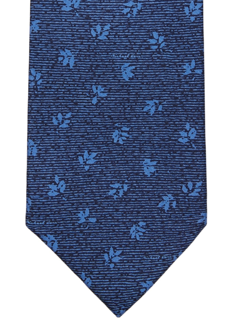 Micheal Kors Men's Textured Small Stem Print Tie Blue Size Regular
