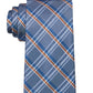 Michael Kors Men's Open Plaid Tie Orange Size Regular