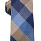 Michael Kors Men's Oversized Plaid Tie Brown Size Regular