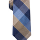 Michael Kors Men's Oversized Plaid Tie Brown Size Regular