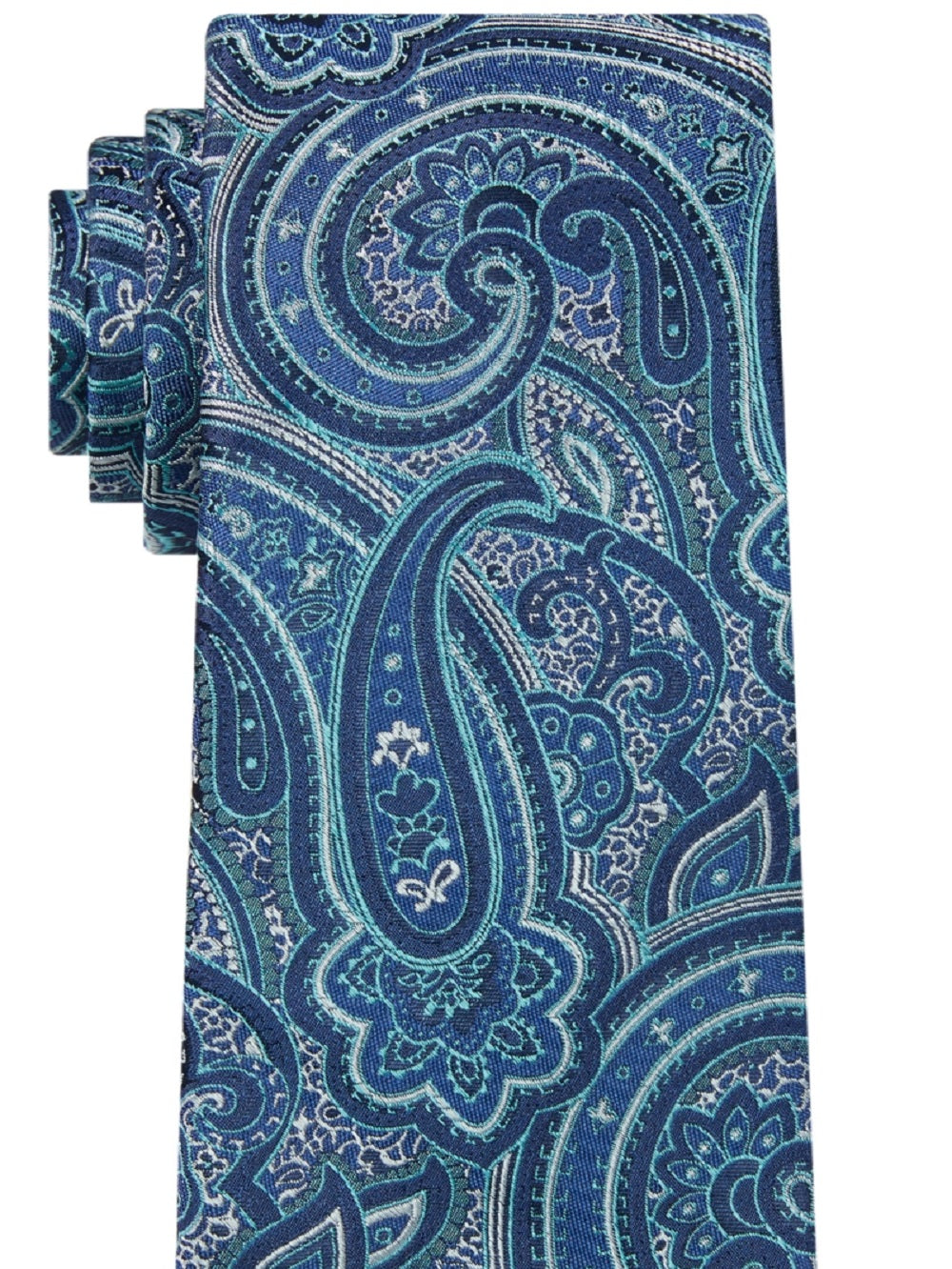 Michael Kors Men's Paisley Tie Green Size Regular
