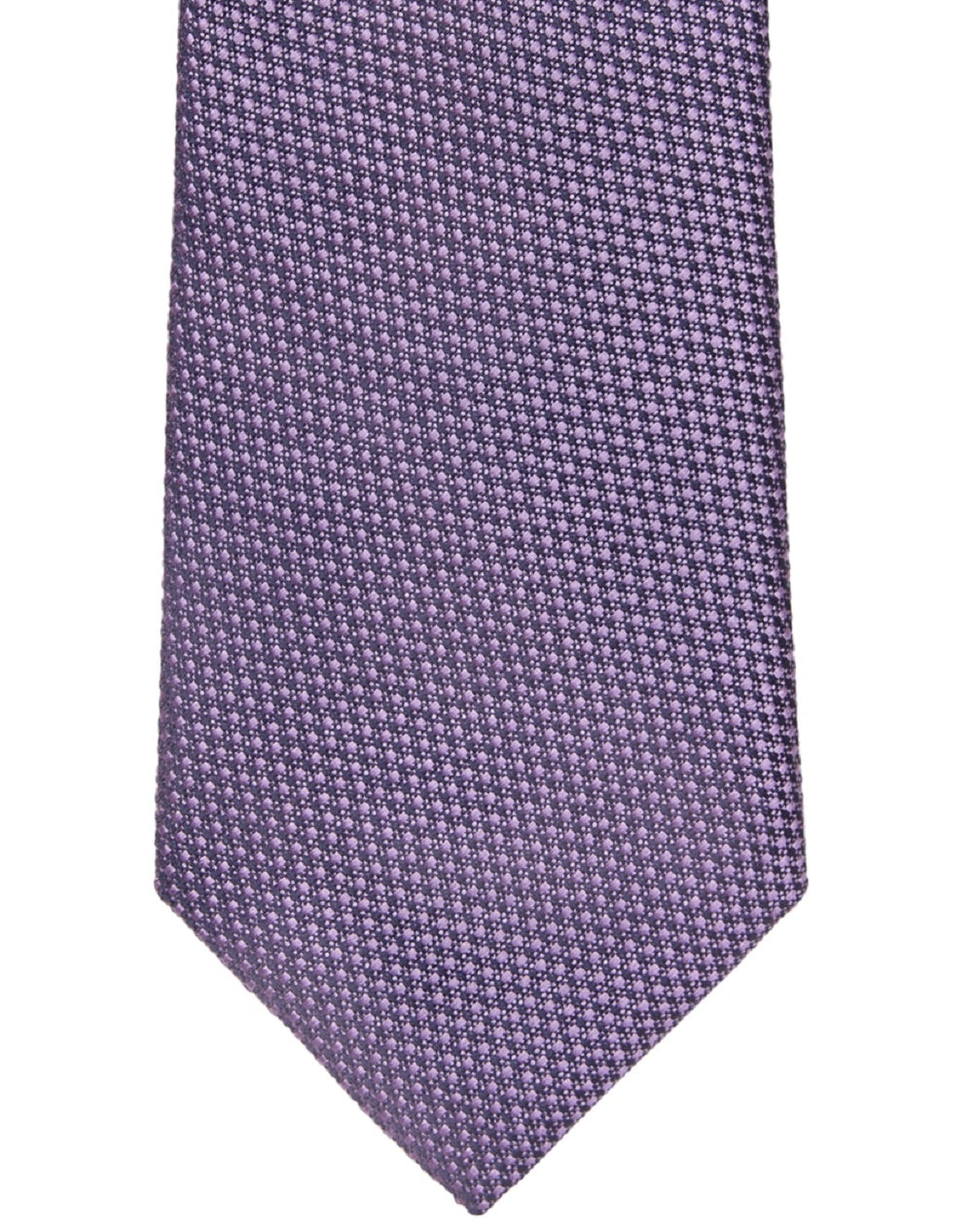 Calvin Klein Men's Basketweave Solid Tie Purple Size Regular