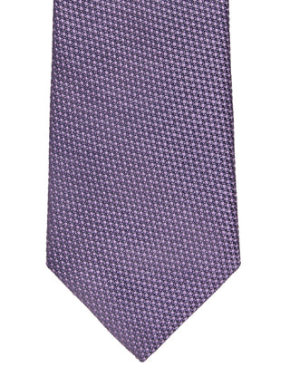 Calvin Klein Men's Basketweave Solid Tie Purple Size Regular