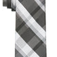 Calvin Klein Men's Slim Plaid Tie Black Size Regular