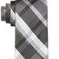 Calvin Klein Men's Slim Plaid Tie Black Size Regular